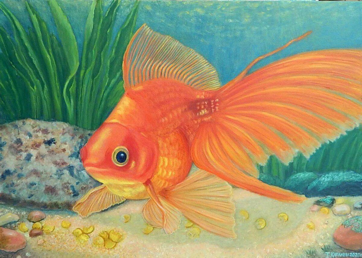 Золотая рыбка для детей #18