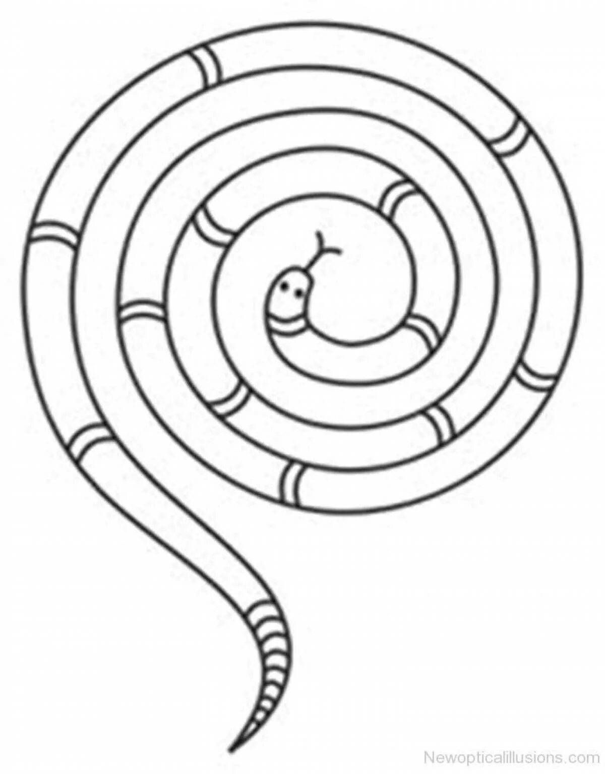 Задания про змей. Лабиринт змейка для детей. Лабиринт змея. Змея спираль. Раскраска по спирали.