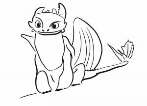 Раскраска как приручить дракона для детей #1 #85646