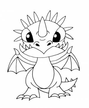 Раскраска как приручить дракона для детей #11 #85656