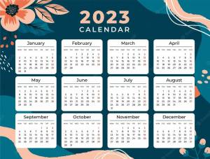 Раскраска календарь на 2023 год #17 #86225