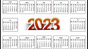 Раскраска календарь на 2023 год #18 #86226