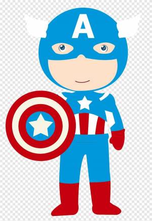 Раскраска капитан америка для детей #11 #86520