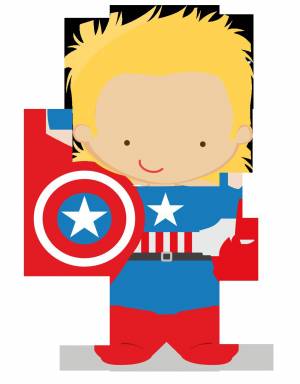 Раскраска капитан америка для детей #31 #86540