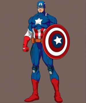 Раскраска капитан америка для детей #35 #86544