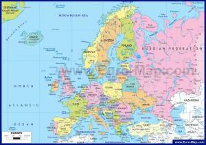 Раскраска карта европы #4 #86868