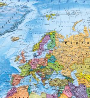 Раскраска карта европы #6 #86870