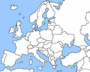 Раскраска карта европы #7 #86871