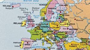 Раскраска карта европы #11 #86875