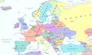 Раскраска карта европы #21 #86885