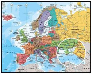 Раскраска карта европы #30 #86894