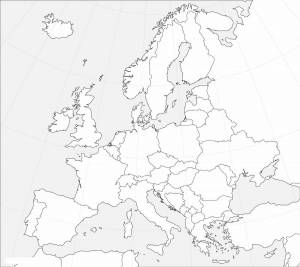 Раскраска карта европы #31 #86895