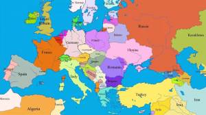 Раскраска карта европы #36 #86900