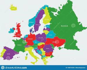 Раскраска карта европы #38 #86902