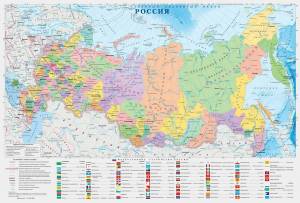 Раскраска карта россии #2 #86905