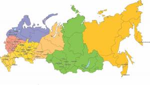 Раскраска карта россии #3 #86906