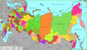 Раскраска карта россии #9 #86912