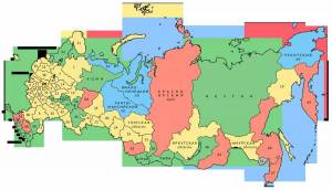 Раскраска карта россии #19 #86922