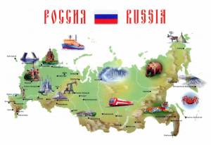 Раскраска карта россии #26 #86929