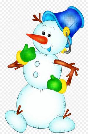 Раскраска картинка снеговик для детей #2 #87350