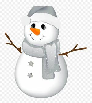 Раскраска картинка снеговик для детей #21 #87369