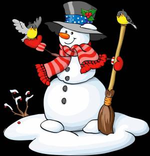 Раскраска картинка снеговик для детей #26 #87374