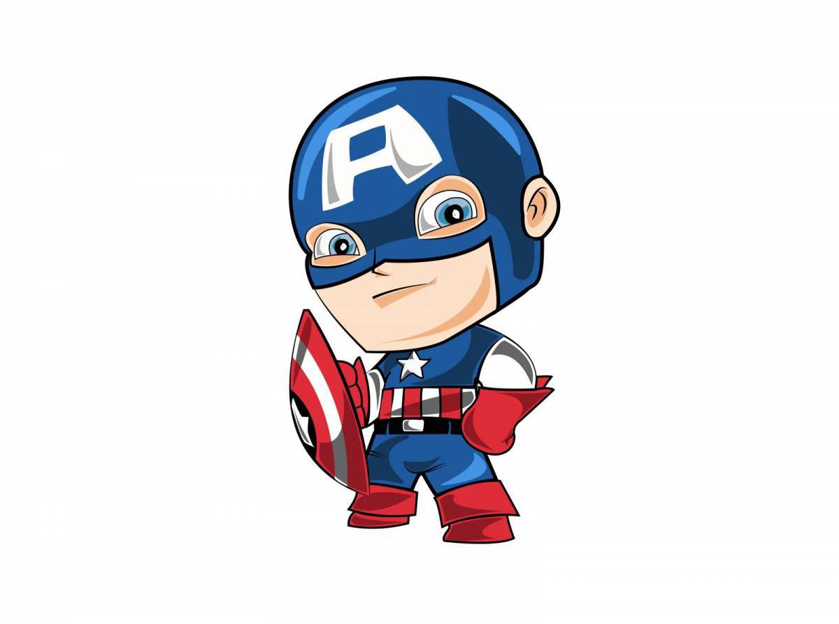 Капитан америка для детей #4
