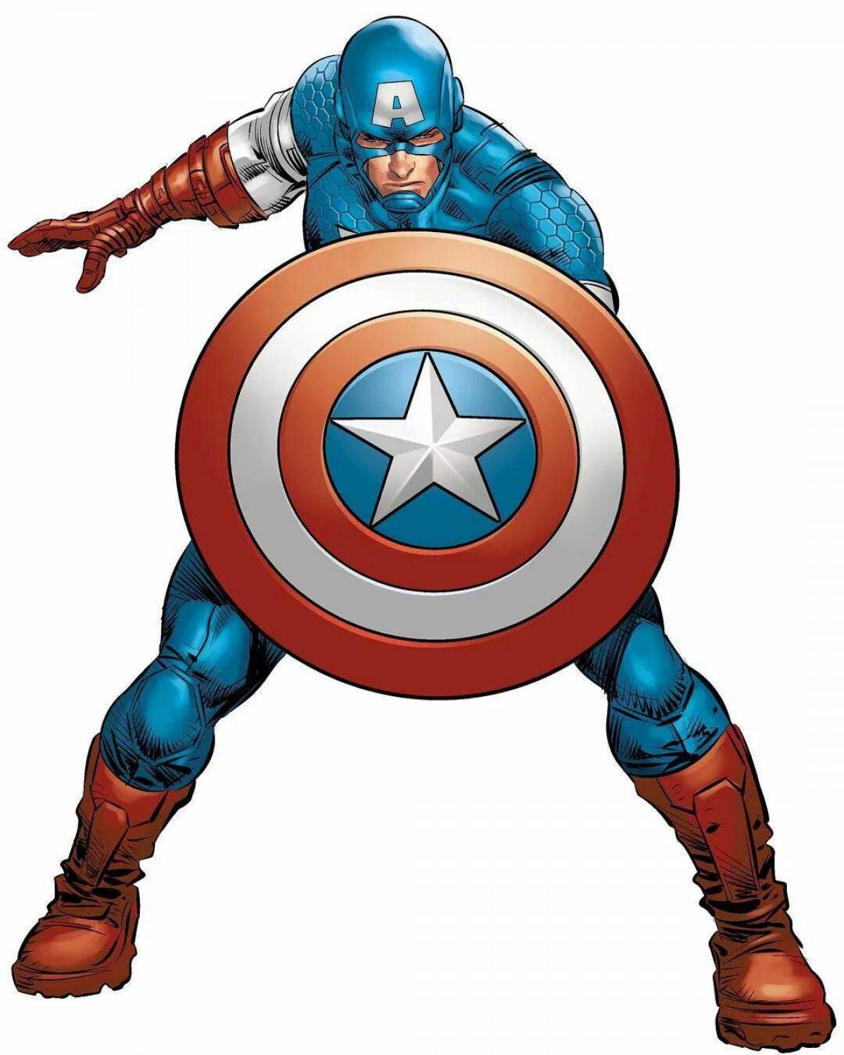 Капитан америка для детей #5