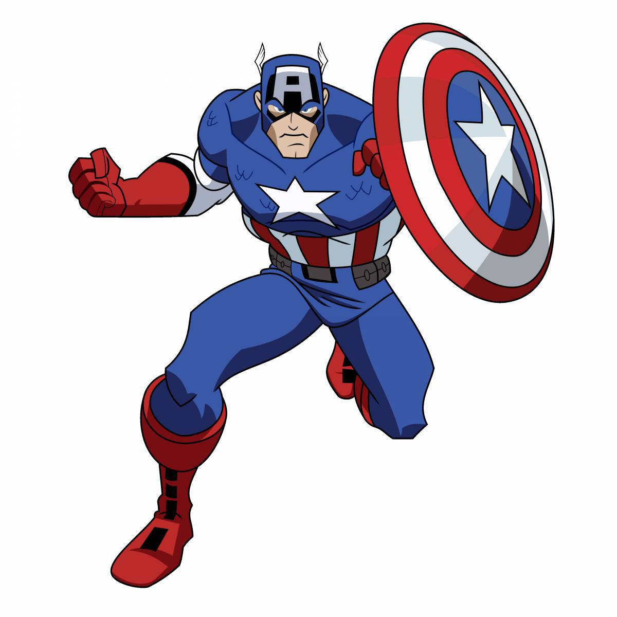Капитан америка для детей #13