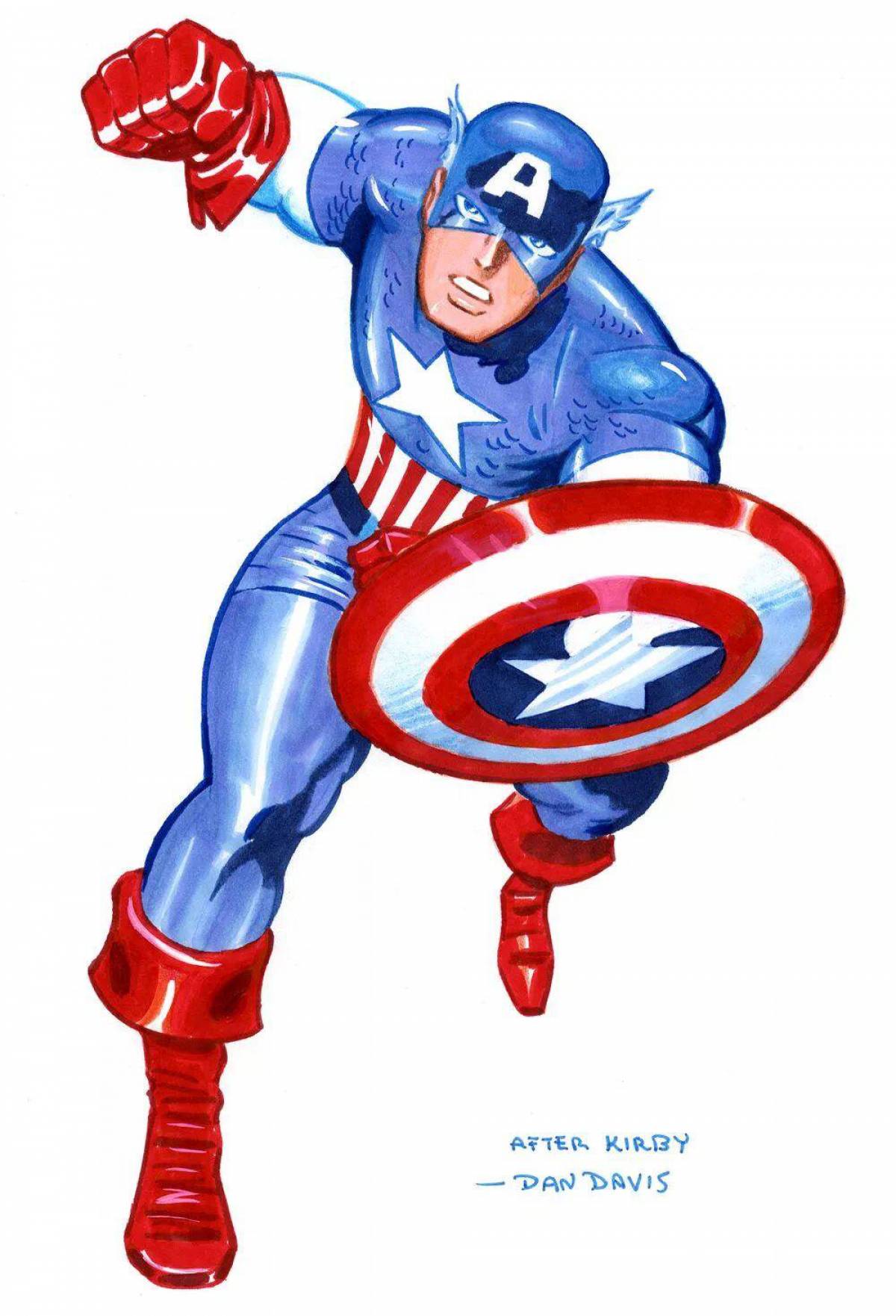 Капитан америка для детей #15