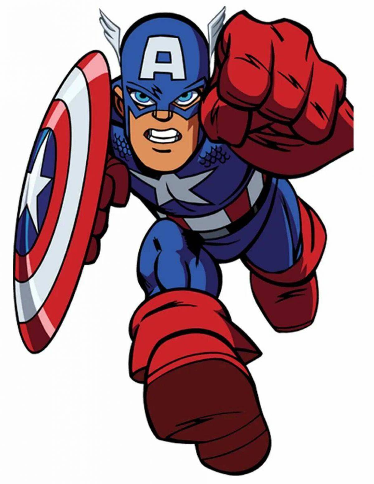 Капитан америка для детей #18