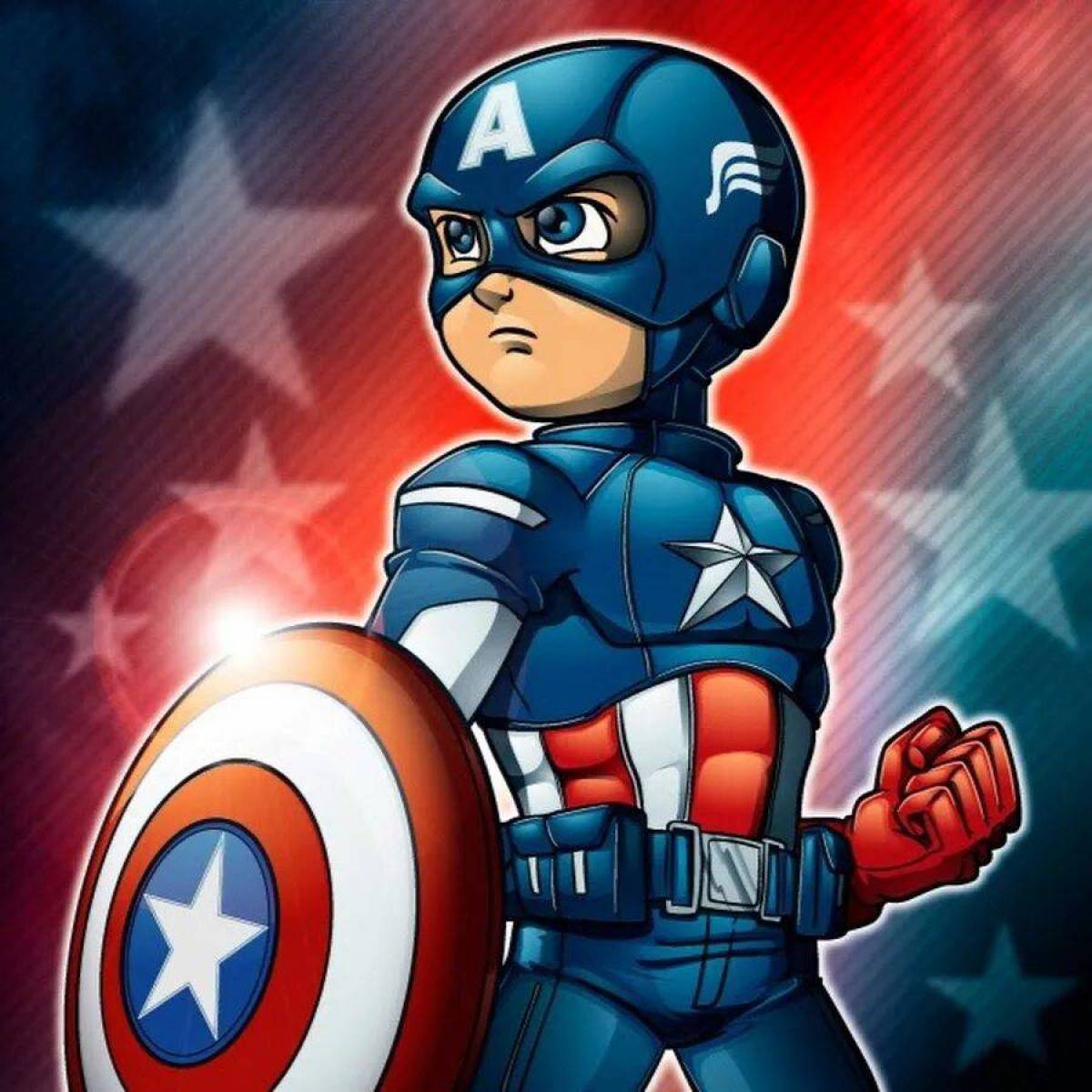 Капитан америка для детей #21