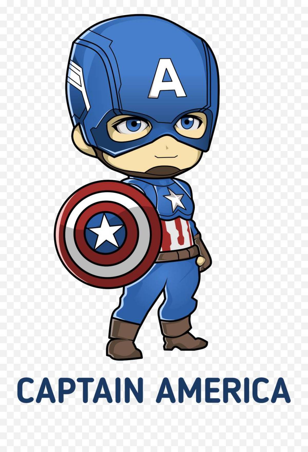 Капитан америка для детей #23