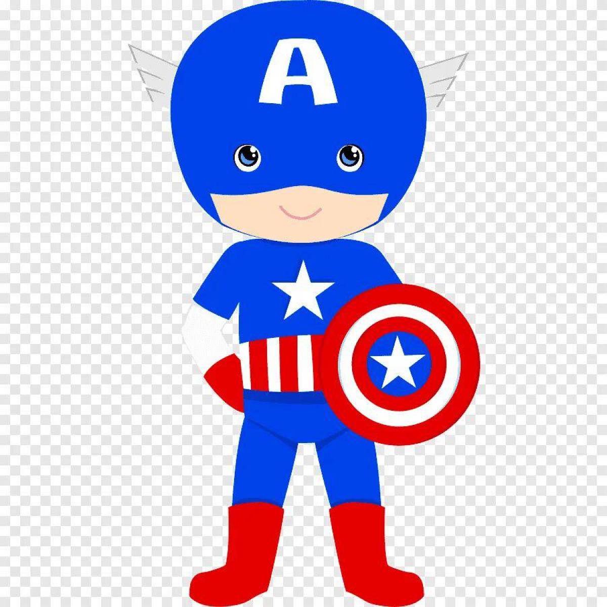 Капитан америка для детей #33