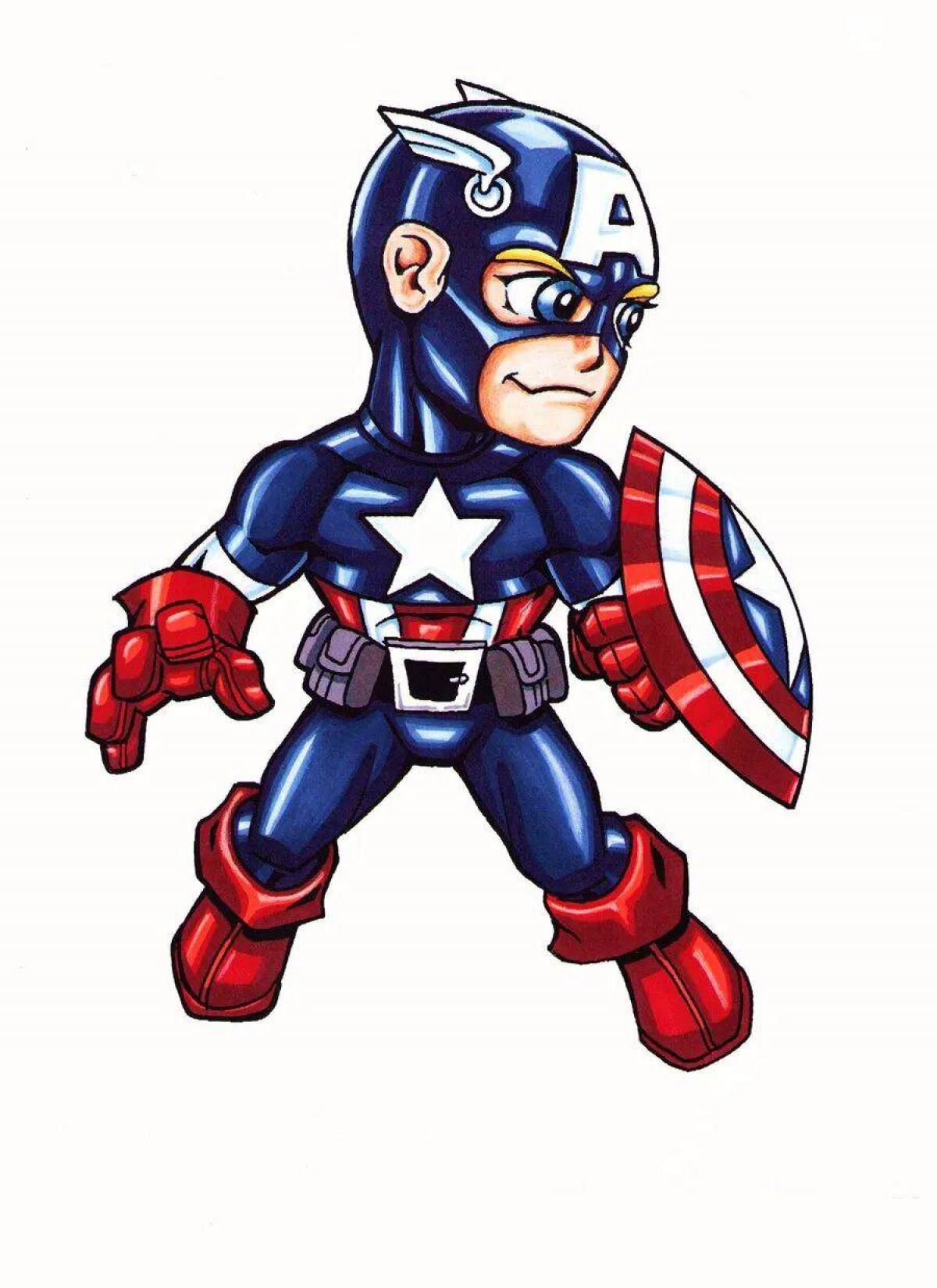 Капитан америка для детей #37