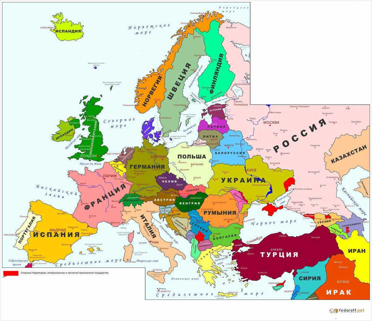 Карта европы #2