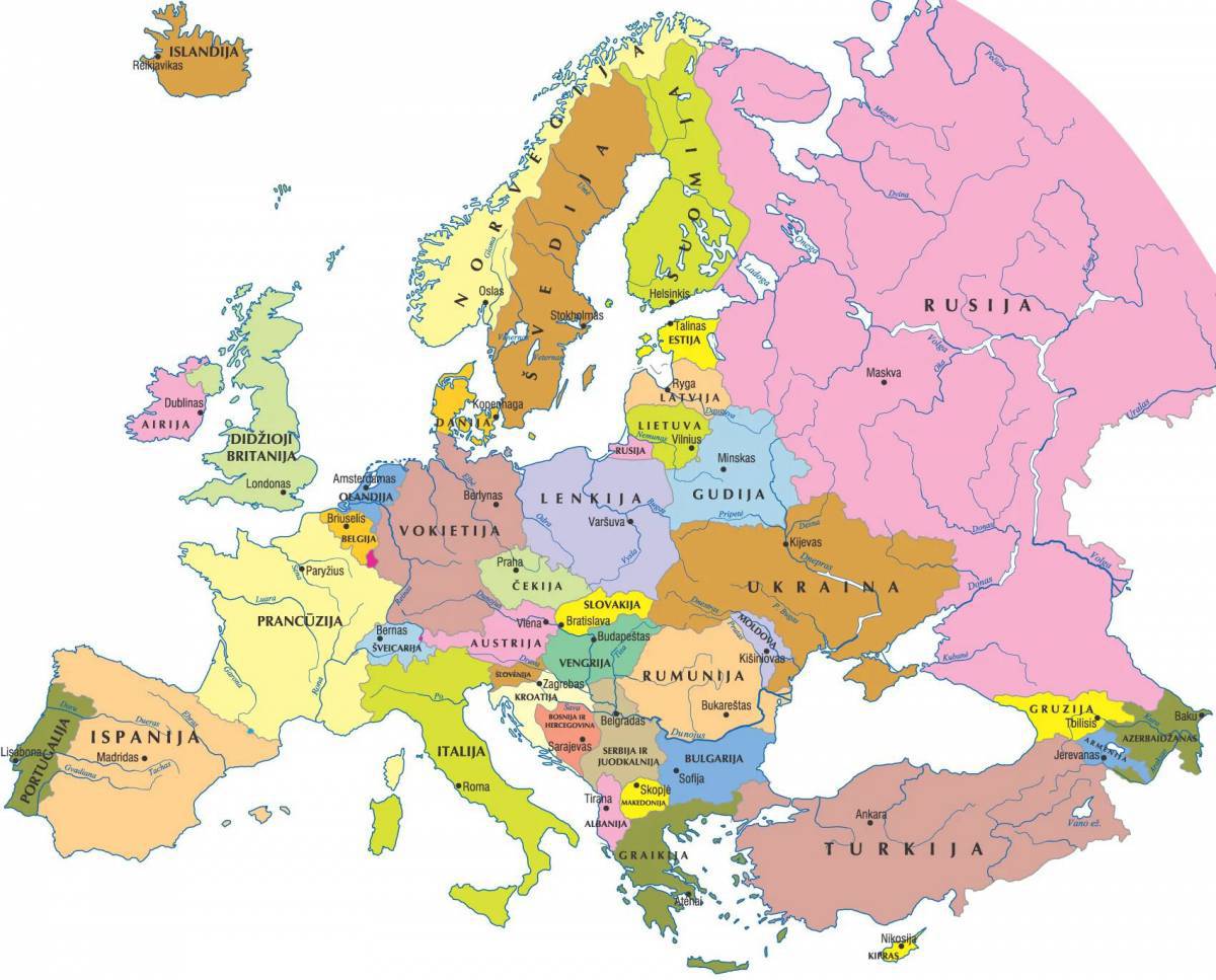 Карта европы #3
