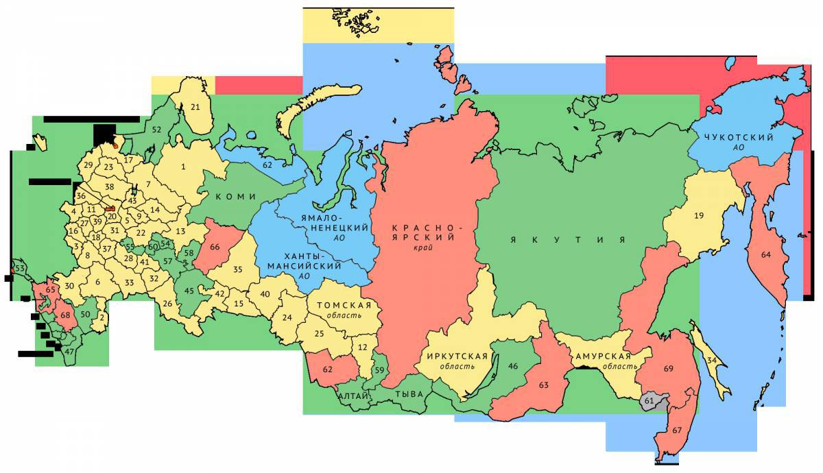Карта россии #19
