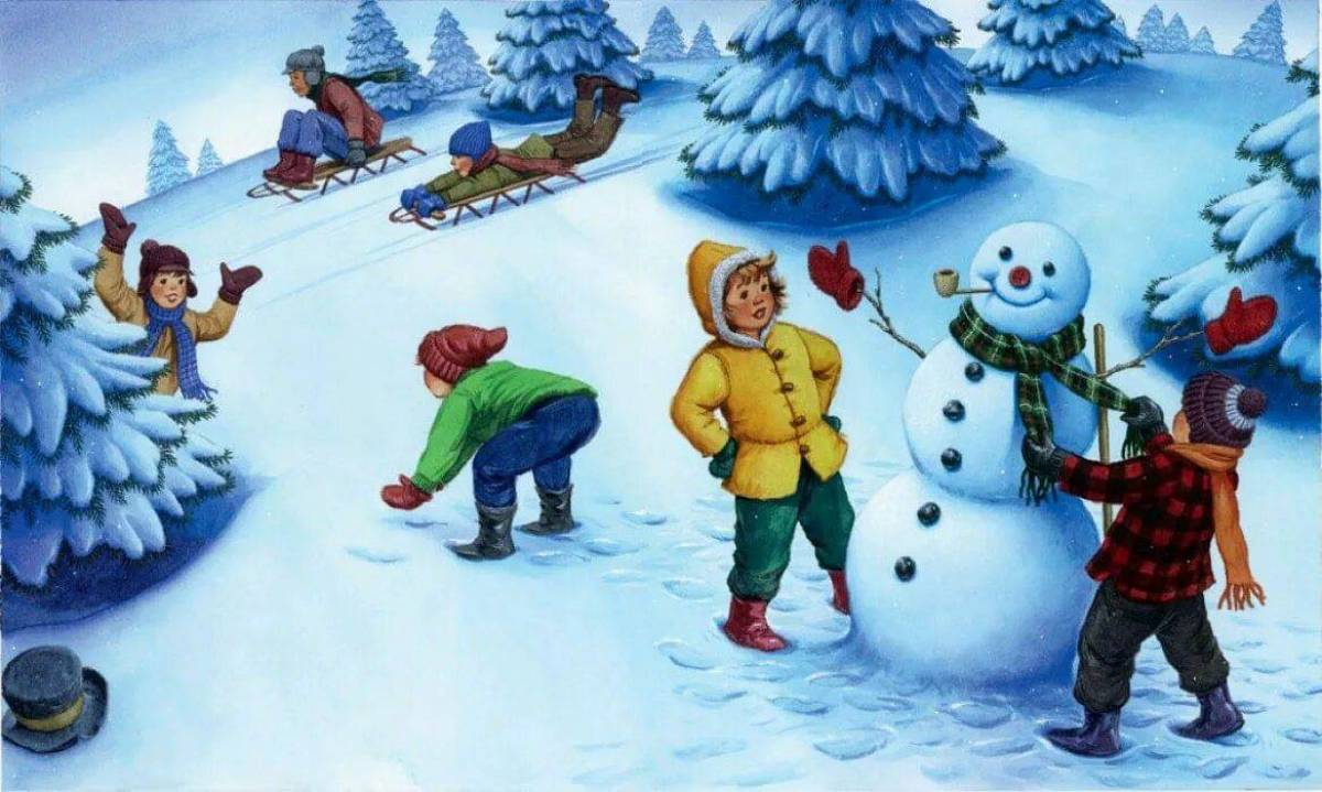 Картинка зима для детей #31