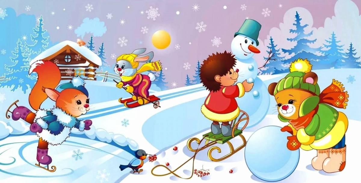 Картинка зима для детей #34
