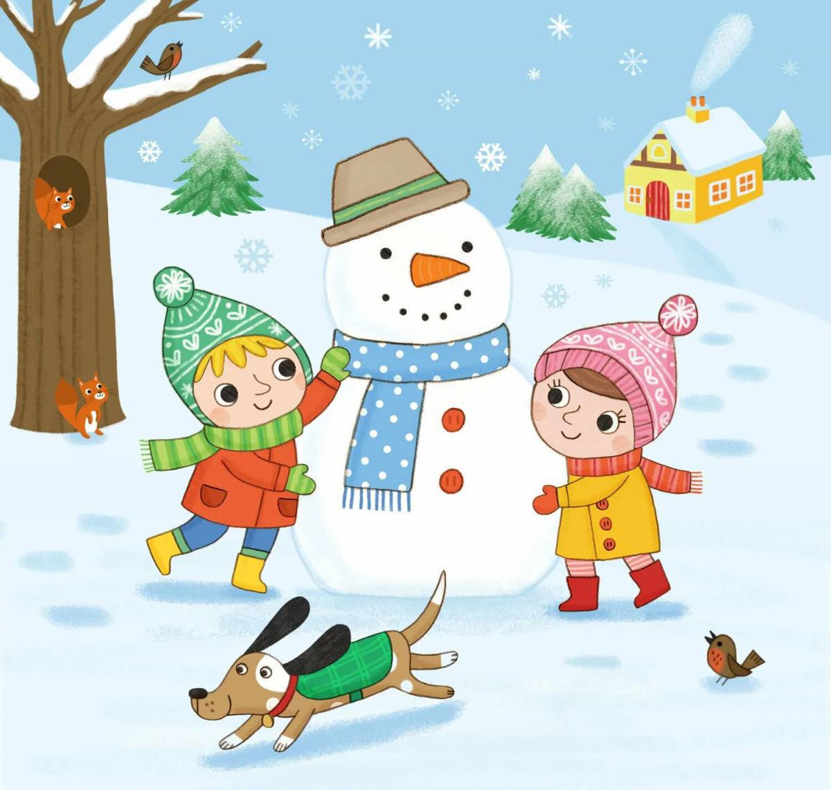Картинка зима для детей #38
