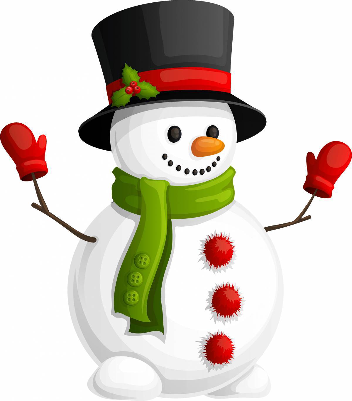 Картинка снеговик для детей #18