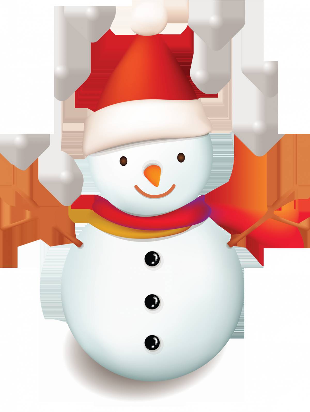 Картинка снеговик для детей #22