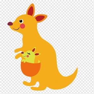 Раскраска кенгуру для детей #10 #89880