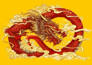 Раскраска китайский дракон #6 #90670