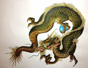 Раскраска китайский дракон #13 #90677