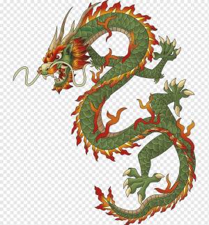 Раскраска китайский дракон #34 #90698