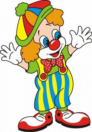 Раскраска клоун для детей #2 #90980