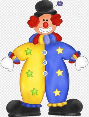 Раскраска клоун для детей #5 #90983