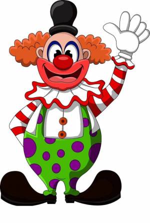 Раскраска клоун для детей #6 #90984